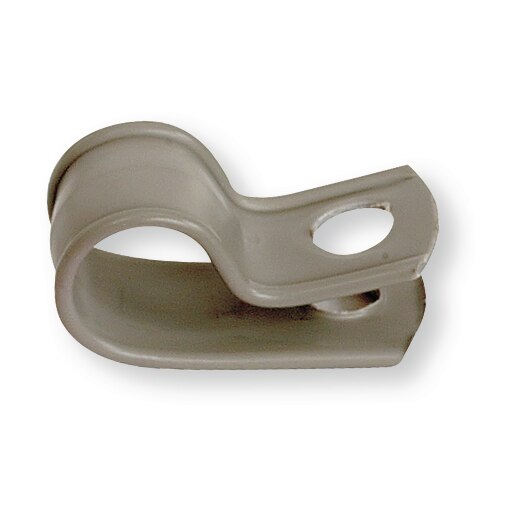 Boîte de 100 colliers plastique gris CV 22, diamètre trou de fixation 5